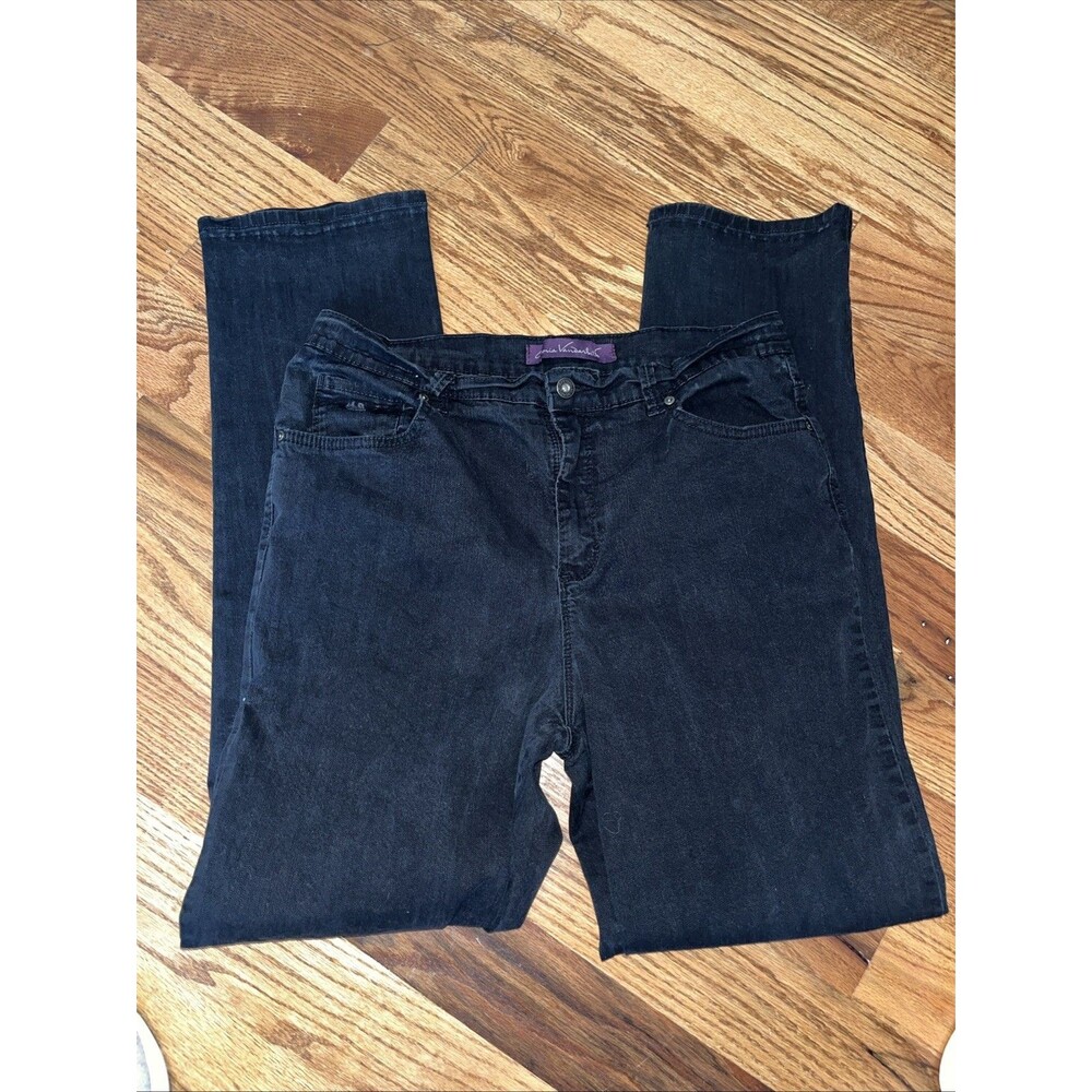Gloria Vanderbilt Women’s Black Denim Jeans Casual Wear Size 12